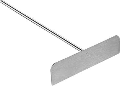 Pannenkoeken Spatel - Spatelset Koekjes Schep - Pannenkoeken Bakken - Afneembare Handgreep - 25 x 13 cm - Zilver