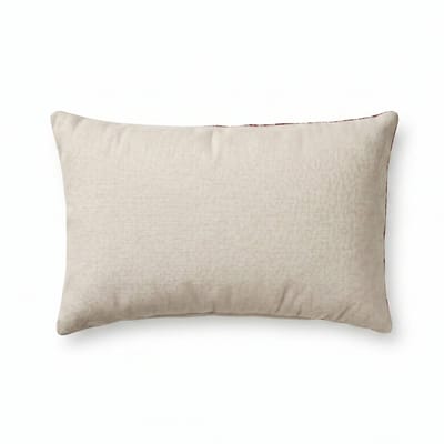 Sierkussen Silly - Zachte stof - Terracotta - 35x55 cm - Rechthoekig kussen met rits