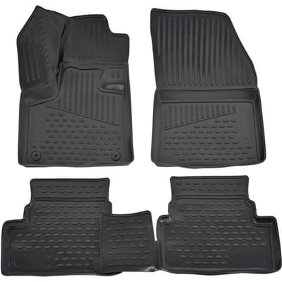 J&amp;J AUTOMOTIVE | Tapis De Sol En Caoutchouc 3D Exclusive Pour Opel Grandland X depuis 2017 zwart