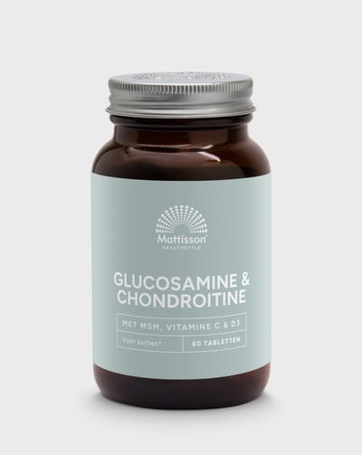 Mattisson - Glucosamine Chondroïtine met MSM, Vitamine C & D3 - Supplement - 60 Tabletten