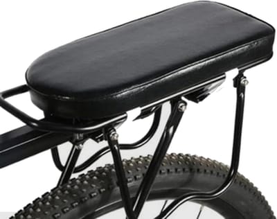 Fietsstoeltje - Zadel Bagagedrager - Fietsen Familie - Ergonomisch Antislip - 31x15x4 cm - Zwart