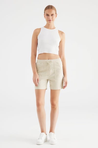 COJ Denim short Agnes - Beige