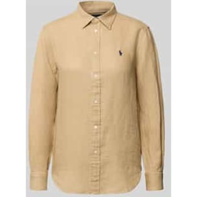 Overhemdblouse van puur linnen