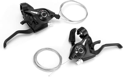 Fiets Versnellingshendels - Schakelhendels Set - Fietsen Onderhoud - Aluminium Legering ABS - 21 Versnellingen - Zwart