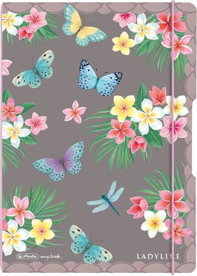 Notizh.flex PP A4 40kar+40lin Lad.Butterfl. my.book