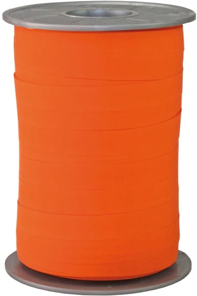 Krullint Paperlook Oranje Mat – Cadeaulint - 10mm