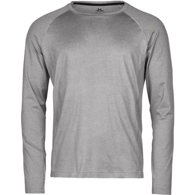Tee Jays - Long Sleeve CoolDry Tee - Grey Melange - XS