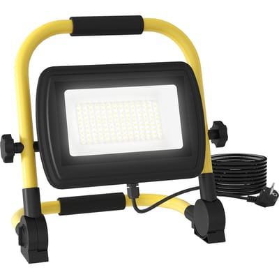 Other Homcom led-spot met 4250 lumen Ip65 6500K weerbestendig verstelbaar en draagbaar 25,5 x 16 x 25,5 cm geel