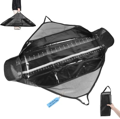 Dailygoods- Ophaakmat Waterdicht - Vouwbare Meetmat - 120 x 65 cm - Visgewichtstas - Handgrepen - PVC Schokbestendig