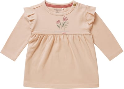 Noppies Girls Dress Champlin long sleeve Meisjes Jurk - Shifting sand - Maat 80