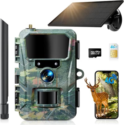 Natuurcamera - Wildcamera Outdoor - Dieren Observeren - 2K HD Resolutie - 10 x 7.6 x 13.5 cm - Camouflage