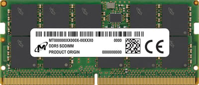 Micron 8GB DDR5 SODIMM (1x8GB) 5600MHz MTC4C10163S1SC56BD1
