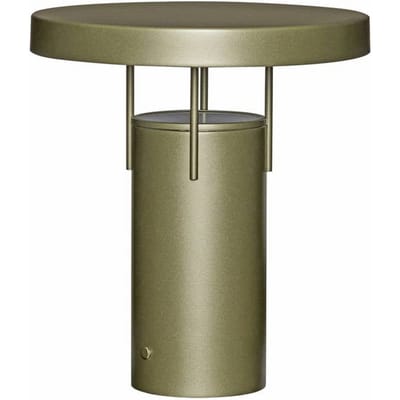 HÜBSCH LED tafellamp BringMe donkergroen metallic, 28 cm