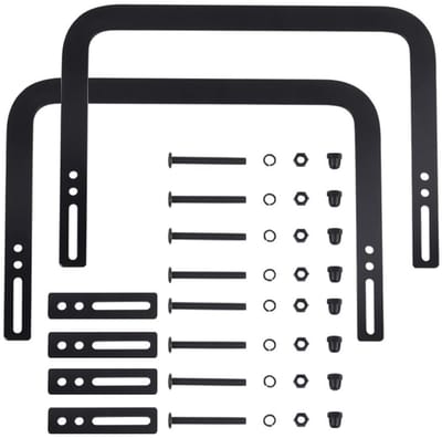 Dailygoods- Matrasgeleiders - Verstelbaar - Antislip - Metalen Beugels - Antikras Bevestigingsclips - Geschikt voor verwarmde matrassen - Versterkte drukpunten tot 150 kg - Bedstabilisator