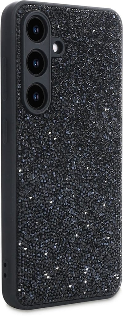 CaseMania Backcase hoesje geschikt voor Samsung Galaxy A57 - Glitter Zwart - TPU (Zacht)