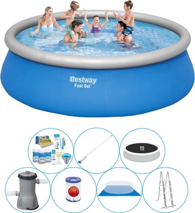 Fast Set Rond 457x122 cm - Deluxe Zwembad Pakket
