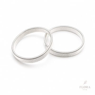 FLØRA Living Mouwophouders Zilver – Elastische Sleeve Holders Classic – Verstelbare Mouwhouder voor Dames & Heren – Stijlvol & Stevig – 2 Stuks