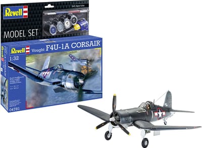 Revell Modelbouwpakket Vliegtuigen - 64781 Vought F4U-1A CORSAIR - Propeller Vliegtuig - Model Set Plastic - 1:32 - Modelbouw