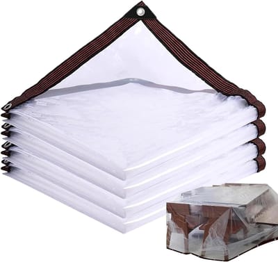 Waterdicht Zeil - Afdekzeil Transparant - Tuinieren Beschermen - Hoge Dichtheid Structuur - 17 x 50 m - Transparant