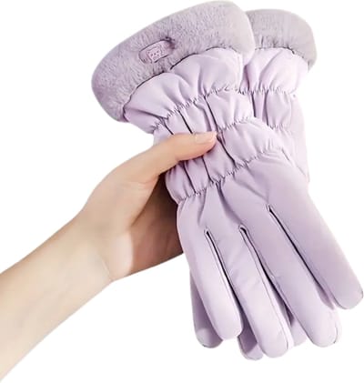 Bovista Winterhandschoen - Handschoenen - Touchscreen Handschoenen - Handschoenen WInter - Winter - Fluweel - Paars