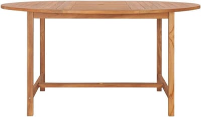 Tuin Eettafel - Balkon Tafel - Buiten Dineren - Massief Weerbestendig Hout - 150 x 76 cm - Houtkleur