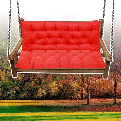 Buitenbankkussen - Schommelkussen - Terras Meubilair - Waterdicht Ademend - 40x40 Inch - Rood