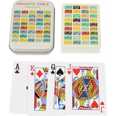 Kaartspellen in metalen dozen Rex London Periodic Table