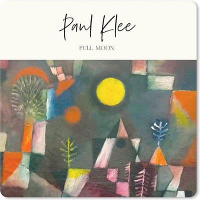Muismat 20x20 cm - Mousepad Paul Klee - Full moon - Kunst - Muismatten
