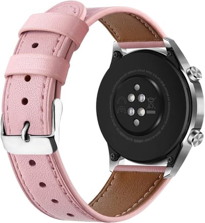 Leren Horlogeband 18mm met Snelle Ontgrendeling, Vervangende Armband voor Mannen en Vrouwen, Geschikt voor 20mm en 22mm Horloges
