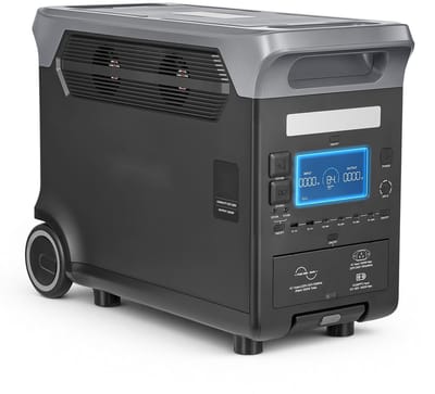 Draagbare powerstation - Zonnegenerator 3000W - LiFePO4-batterij 3072Wh - 13 Aansluitingen - Noodstroomvoorziening voor Thuis, Camping & Camper - Zonnepaneel Niet Inbegrepen