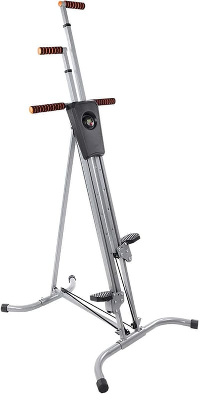 Verticale Klimmer - Thuis Stepper - Cardio Training - Robuust Stalen Frame - Tot 150 kg - Zwart