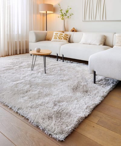 Velvet vloerkleed - Posh lichtzilver 140x200