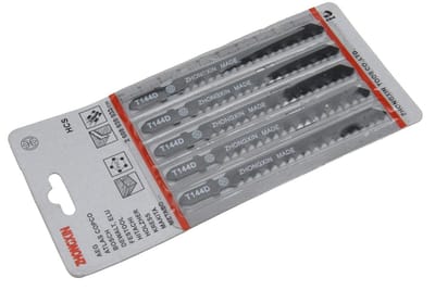 Dailygoody - Decoupeerzaagbladen - 5x T144D - 100 mm lengte - Voor houtbewerking - Geschikt voor diverse houtsoorten