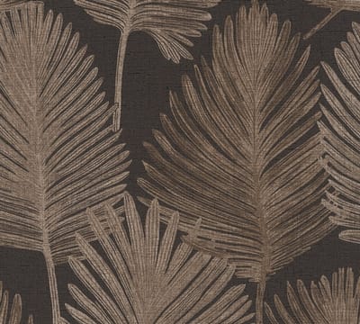 PALMBLADEREN BEHANG | Hotel Chic - beige bruin - A.S. Création Metropolitan Stories Hot Spots