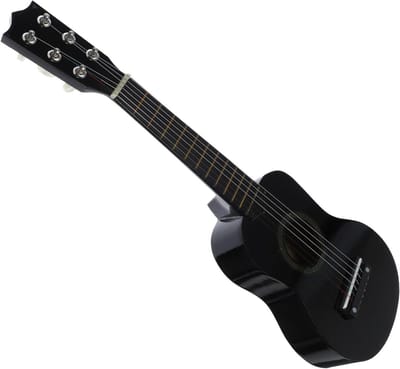 Kinder Gitaar - Speelgoed Gitaar Muziekinstrument - Muzikale Ontwikkeling - Beginners Vriendelijk - 53.50X17.00X5.50CM - Zwart