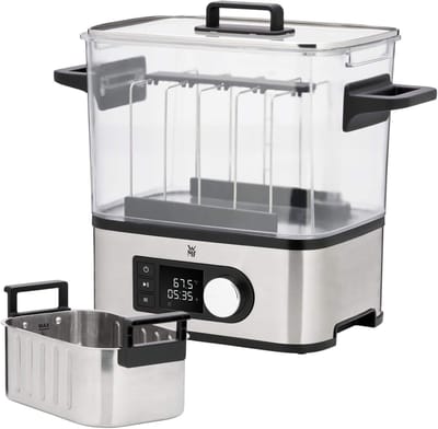 Sous Vide Koker - Langzaam Garen Apparaat - Precisie Koken - 2-in-1 Functie - 6 Liter Tank - Zilver