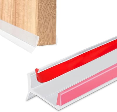Elastische Silicoon Rubberen Keuken Afwerkingsstrip voor Plinten - Transparant, 5M, Geschikt voor Badkamer en Keuken, Voor 15/16/17/18mm Plinten