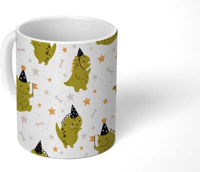 Mok - Koffiemok - Design - Jongens - Draak - Kinderen - Mokken - 350 ML - Beker - Koffiemokken - Theemok