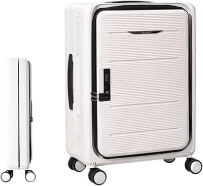 Opvouwbare Koffer - Reiskoffer Trolley - Zakenreizen Vakanties - Voorzien van slot - 24 inch - Effen