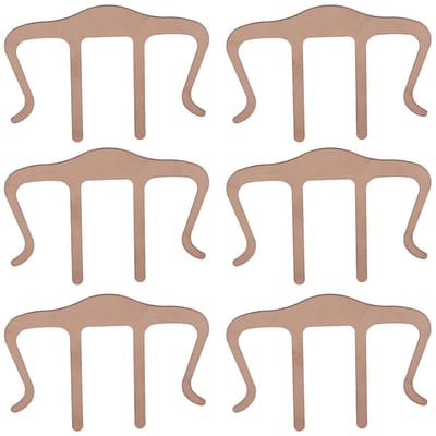 Lot de 6 pinces pour livre de musique en acier inoxydable de couleur bronze, légères, taille appropriée, supports de page pour livre de musique