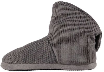 Apollo Hoge pantoffels/sloffen - heren - grijs - gebreid - huissloffen 41-42