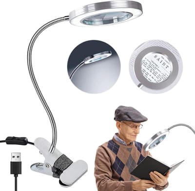 Vergrootglas loep ledverlichting - LED verlichting oplaadbaar - Borduurlamp dimbaar - Werktafel