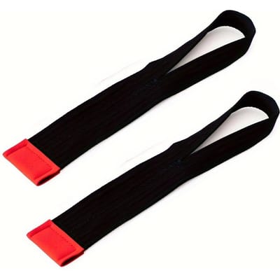 Mannen Wrap-Stijl Deadlift Assistentiebanden, Gewichtheffen Gripbanden, Gymnastiek Pull-Up Training Handbeschermers, Fitness Bankdrukken Handbeschermers black