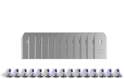 Dailygoods- Vervangende Messen 12 Stuks - Accessoires Robotmaaiers - Sterkere Messen - Voor Navimow Modellen - Krachtiger Snijden - Inclusief Schroeven - Robotmaaier Messen