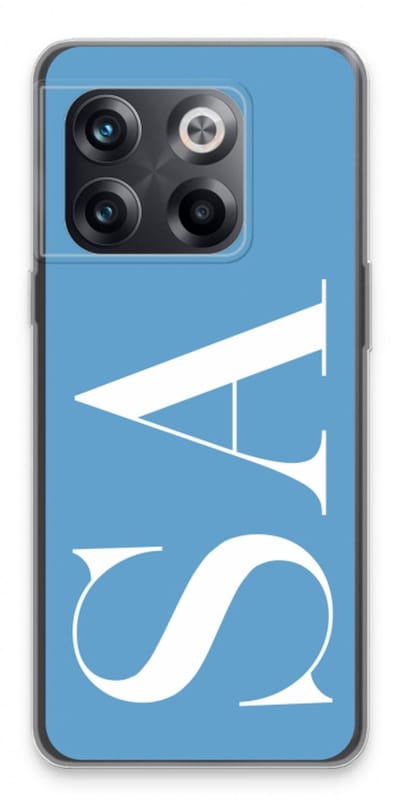 Gepersonaliseerd - Case Company® - Hoesje geschikt voor OnePlus 10T hoesje - Monogram N°2 - Soft Cover Telefoonhoesje - Bescherming aan alle Kanten en Schermrand