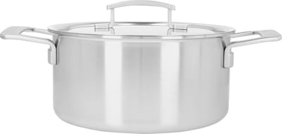 Demeyere Industry 5 Kookpan met deksel - 24cm / 5,2l - 5-laags RVS - Silvinox