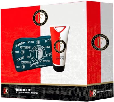 Feyenoord | Cadeau voor kinderen | Geschenkset | Douchegel + toilettas - kerst