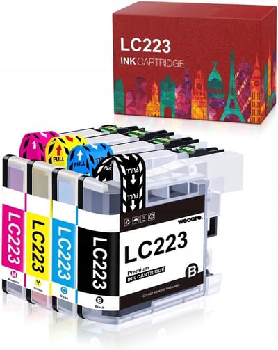 4-pack | Geschikt voor Brother LC223 XL LC221 / LC-223 - Geschikt voor Brother MFC/DCP - J5320DW - J4120DW - J4420DW - J480DW - J4620DW - J5620DW - J5625DW - J4625DW - J5720DW