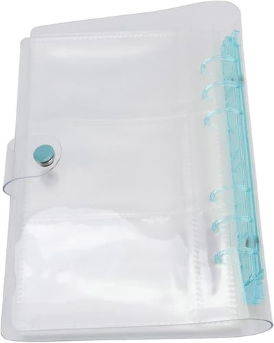 Fotokaart Binder - Kaarthouder Album - Verzamelen Opslaan - 120 Stevige Pockets - 21 x 15 cm - Transparant Blauw