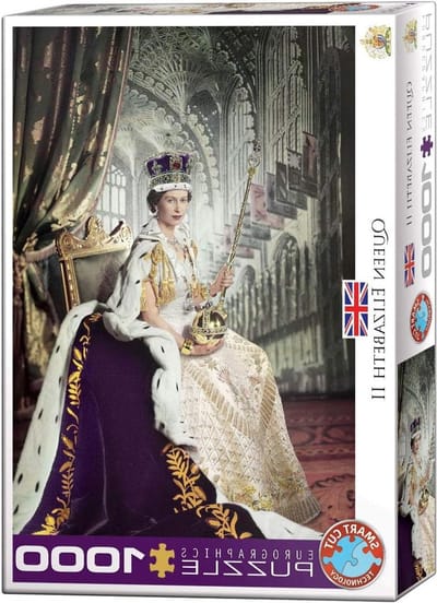 Koningin Elisabeth Puzzel - Legpuzzel 1000 stukjes - Ontspannend Vrije Tijd - Premium Kwaliteit Karton - 68x48 cm - Meerdere kleuren